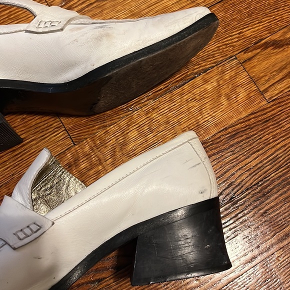 Suzanne Rae White Leather Loafers - Picture 4 of 7